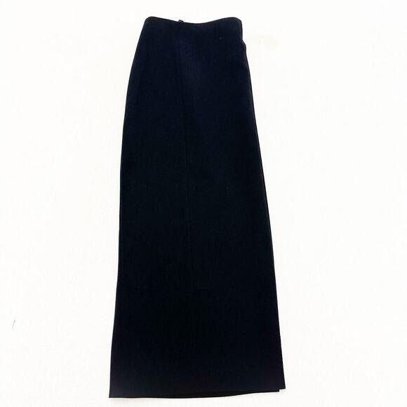 Basler Black Pencil Skirt Size Zipper Back Slit Straight Wool Skirt Size 8 - Picture 5 of 5